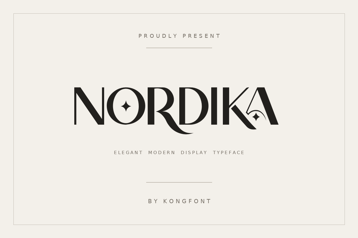 Nordika A Modern Minimalist Sans Serif Font