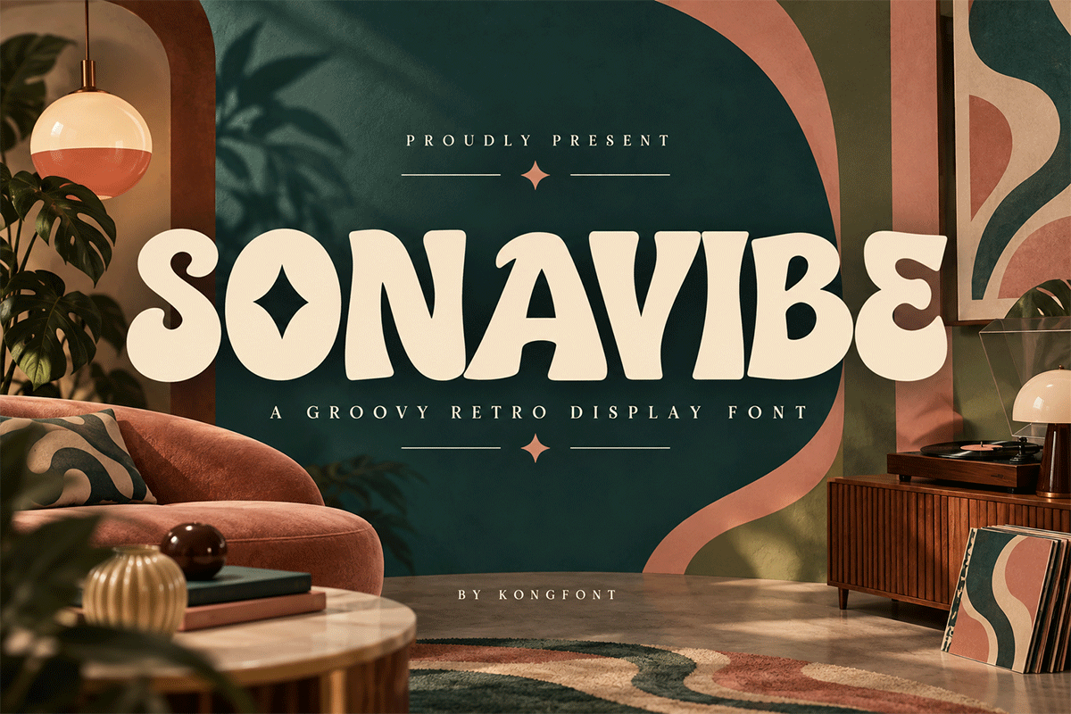 Sonavibe A Modern Retro Display Font