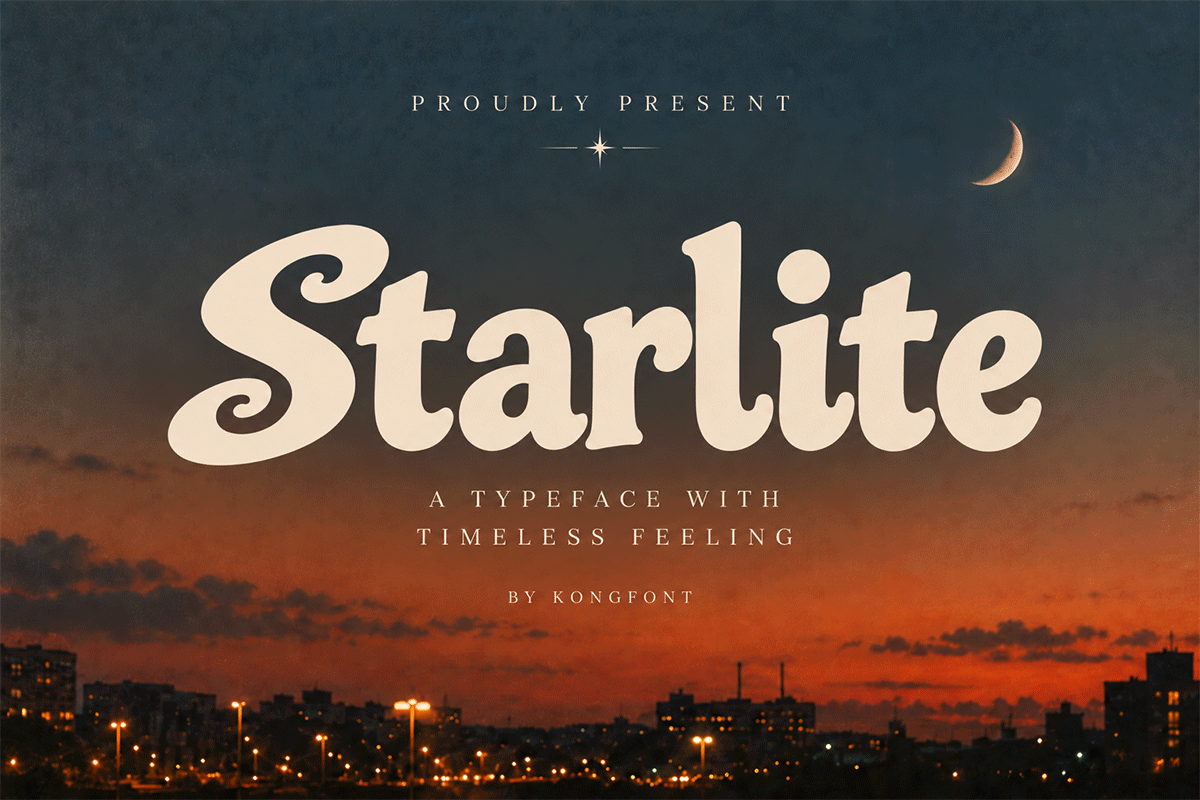 Starlite A Modern Display Font