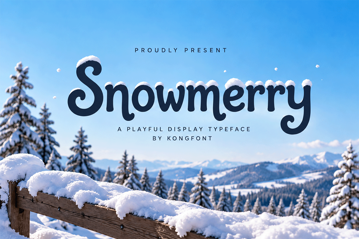 Snowmerry A Modern Decorative Christmas Font