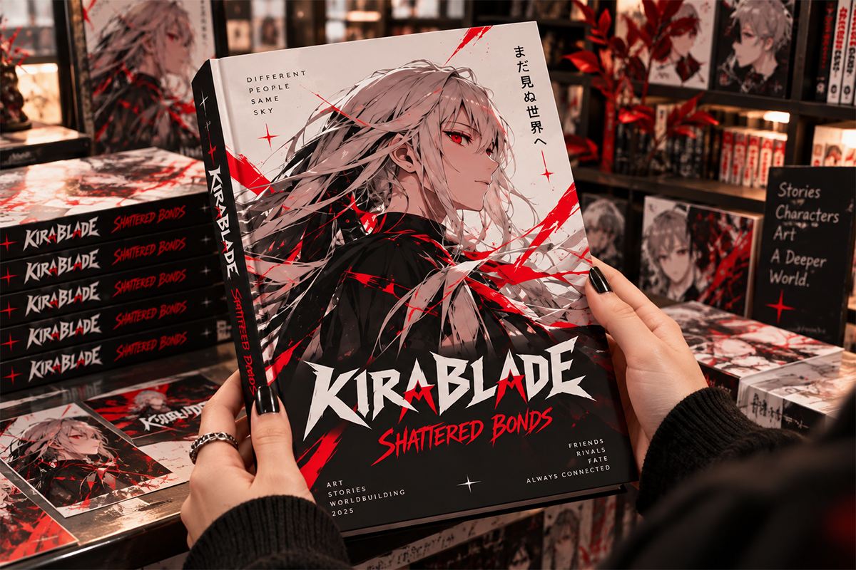Kirablade modern display font specimen preview 2