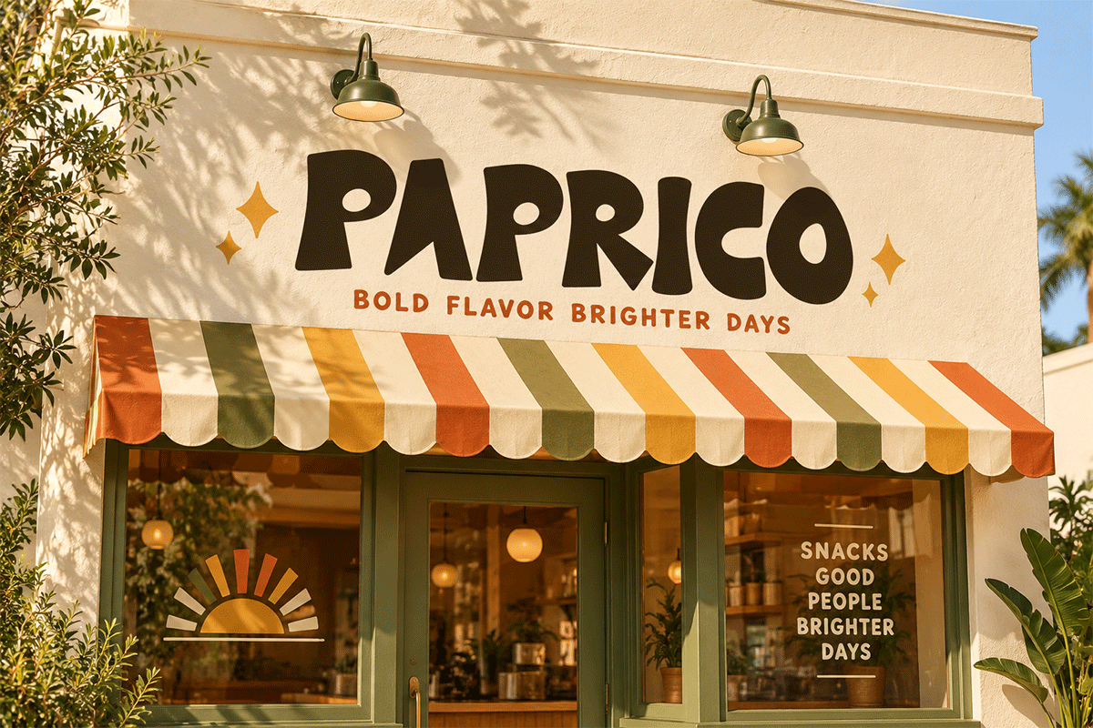 Paprico retro display font specimen preview 3