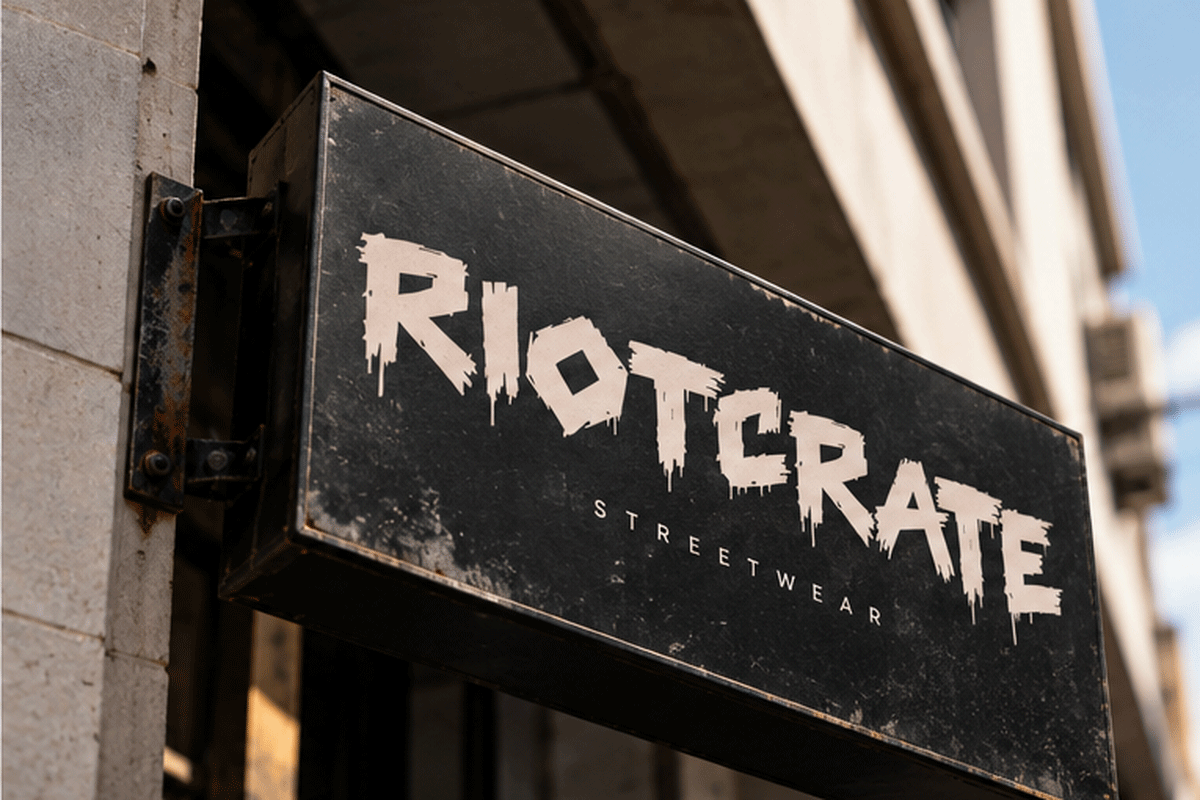 Riotcrate brush font specimen preview 3