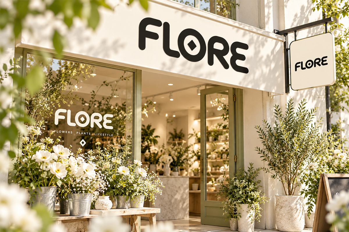 Flore modern display font specimen preview 3