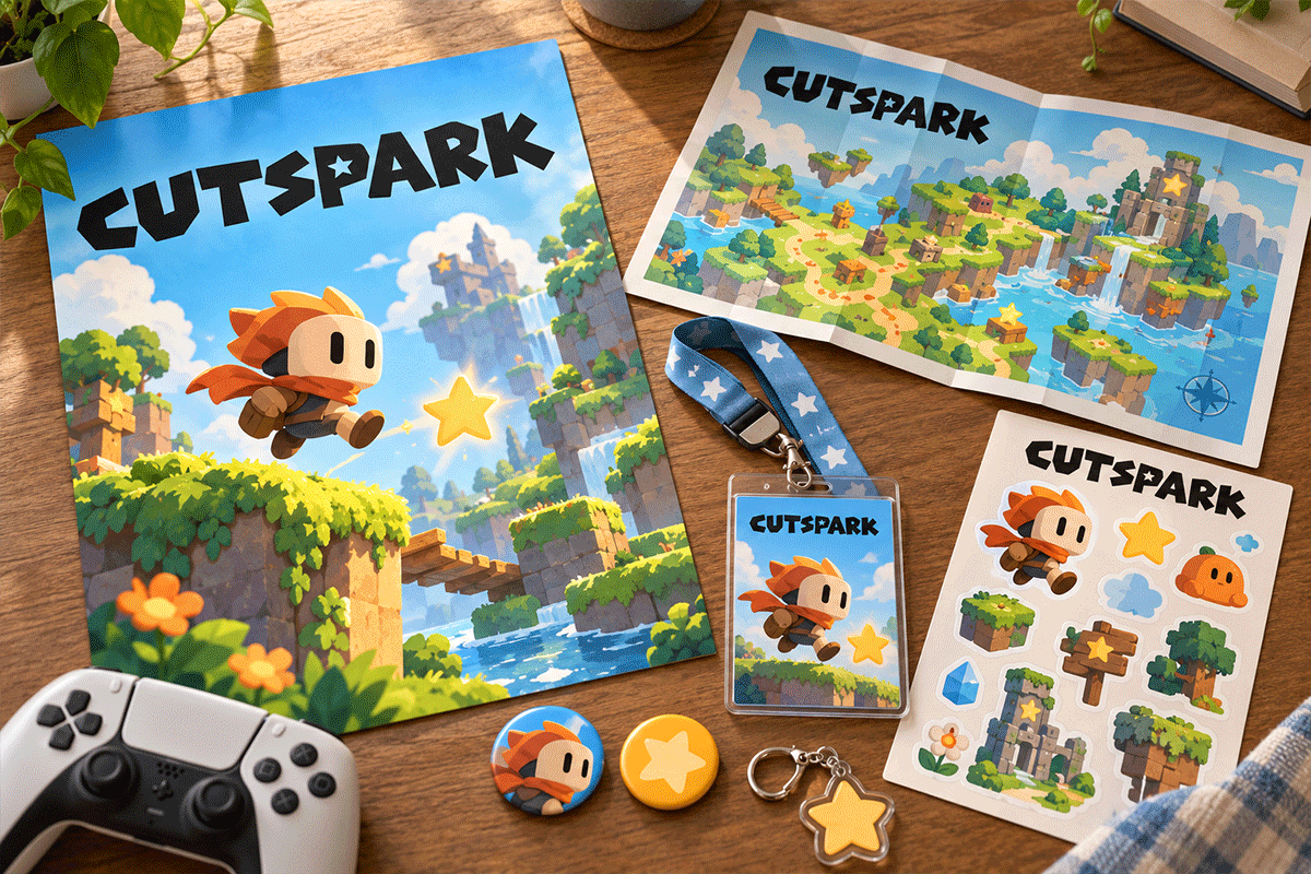 Cutspark kids font specimen preview 4