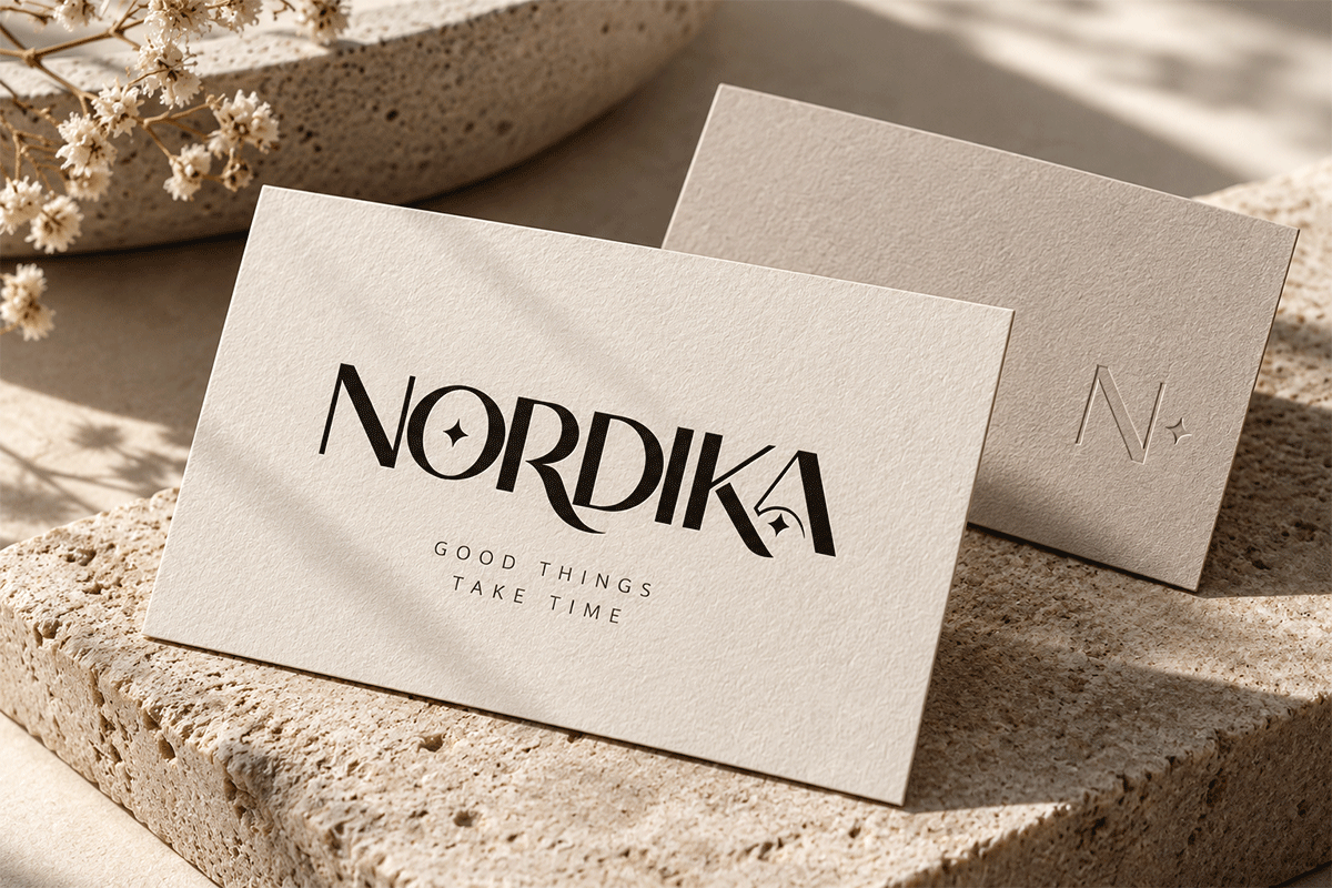 Nordika minimalist font specimen preview 4