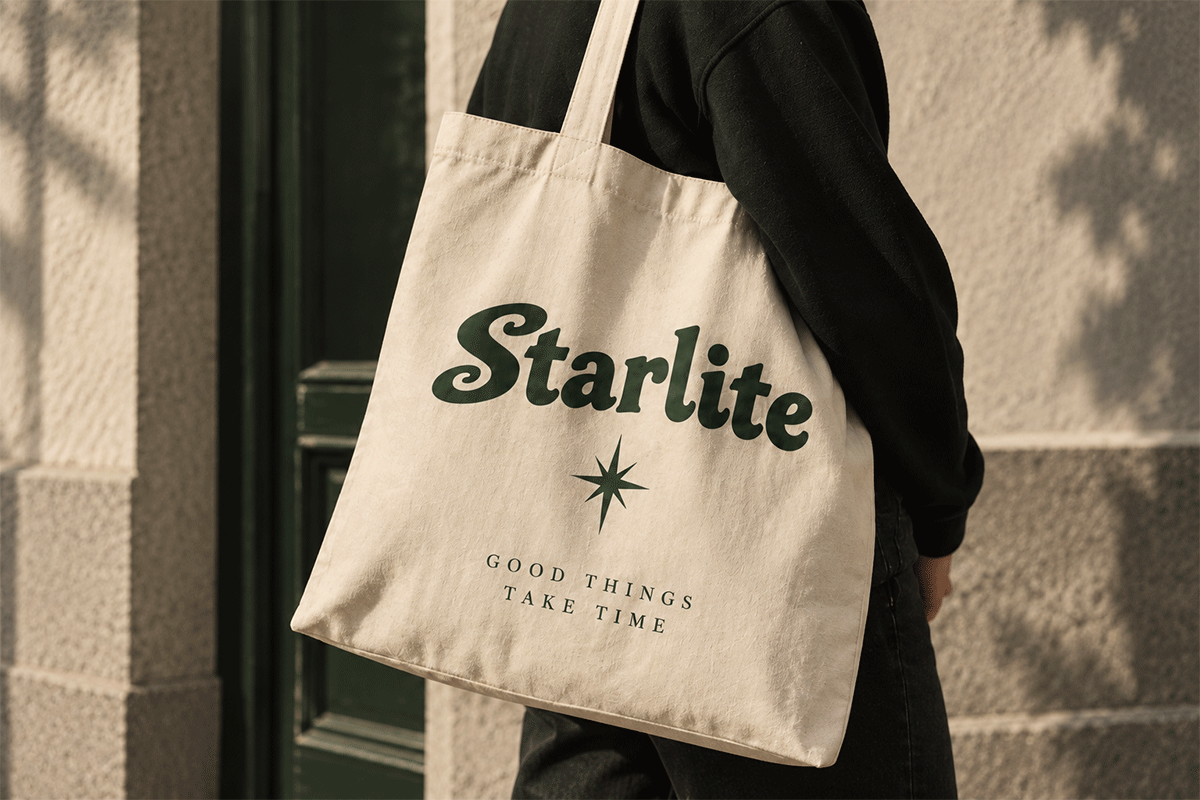 Starlite modern display font specimen preview 4