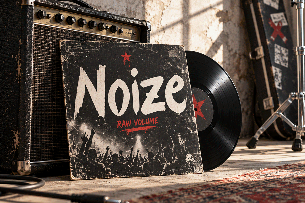 Noize rough display font specimen preview 4