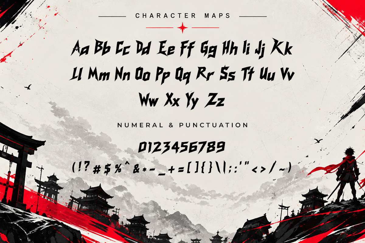 Kirablade modern display font specimen preview 4