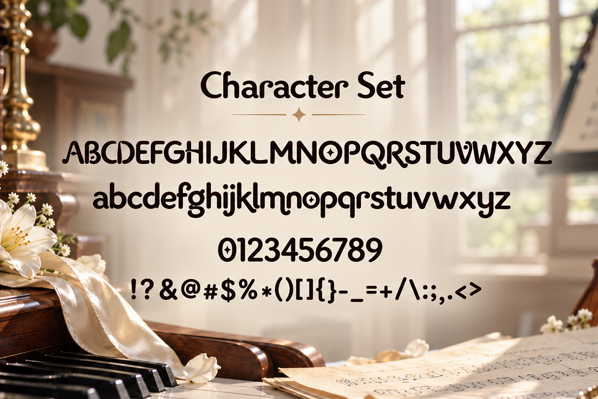 Seriosa modern display font specimen preview 4