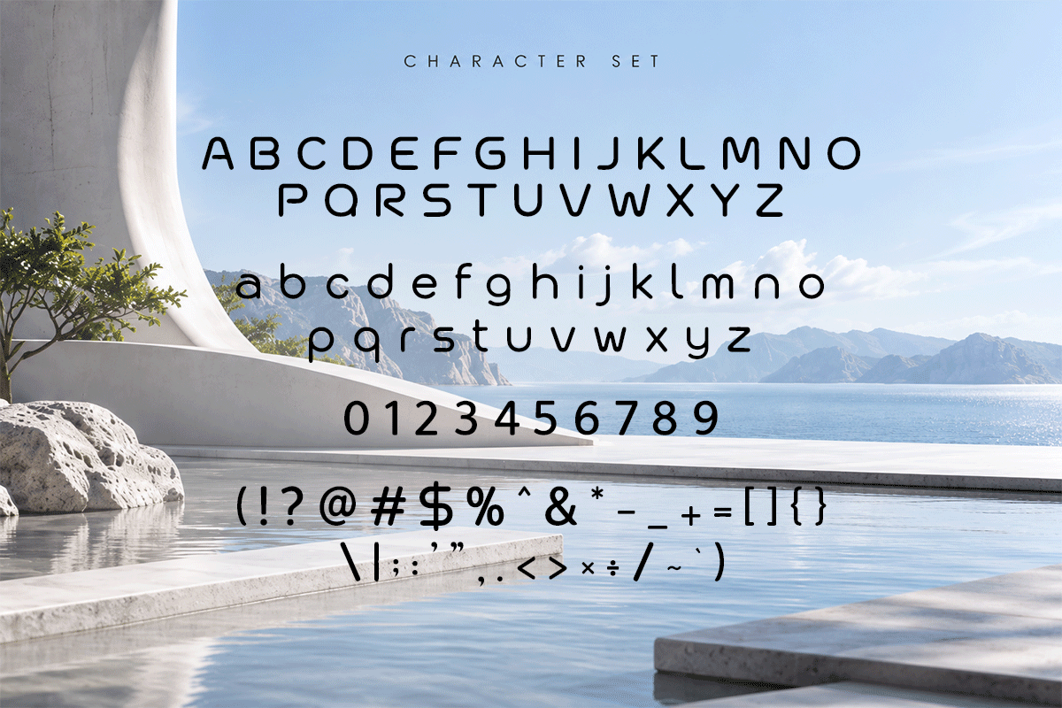 Mingle minimalist font specimen preview 5