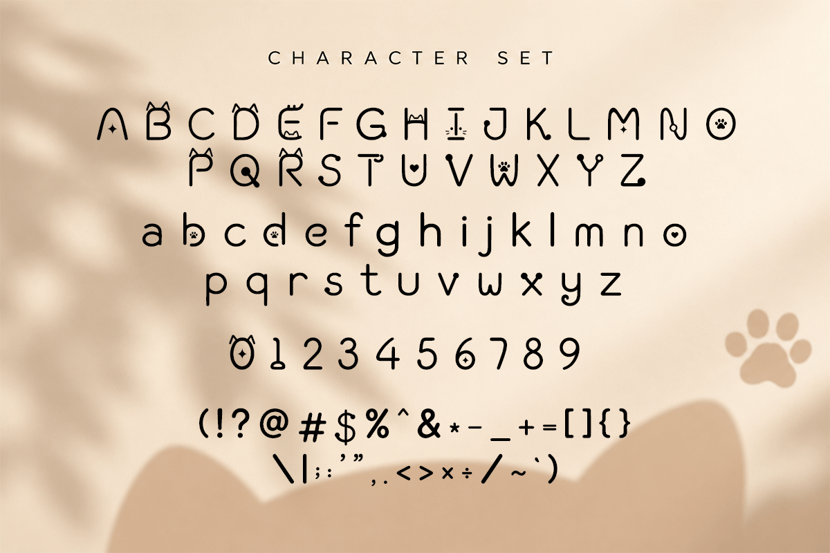 Neco decorative font specimen preview 5