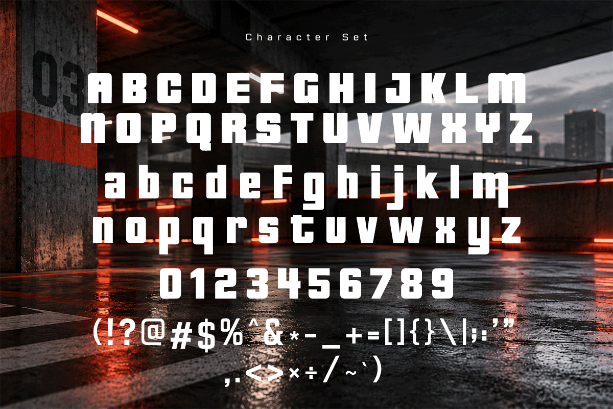 Trigger modern display font specimen preview 5
