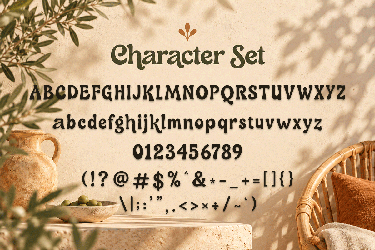 Rhelika retro display font specimen preview 5