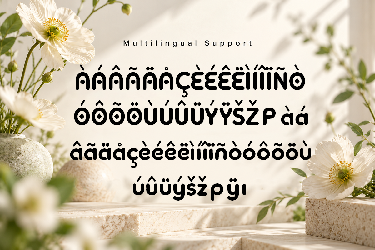 Flore modern display font specimen preview 5
