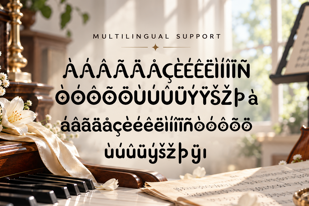Seriosa modern display font specimen preview 5