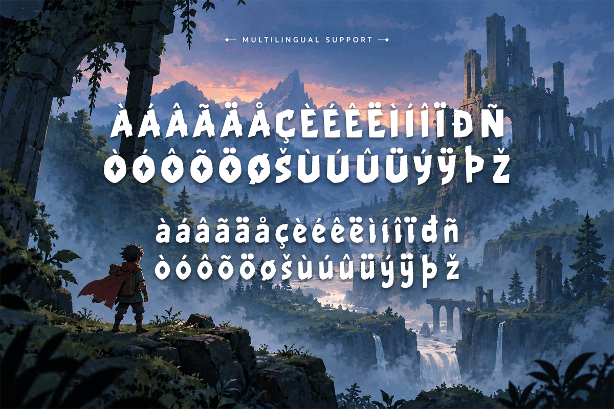Boundary kids font specimen preview 6