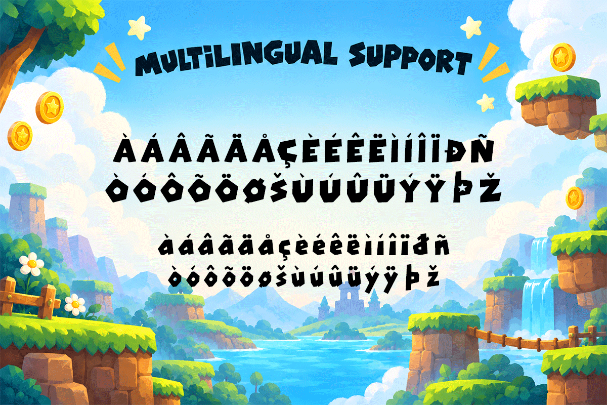 Cutspark kids font specimen preview 6