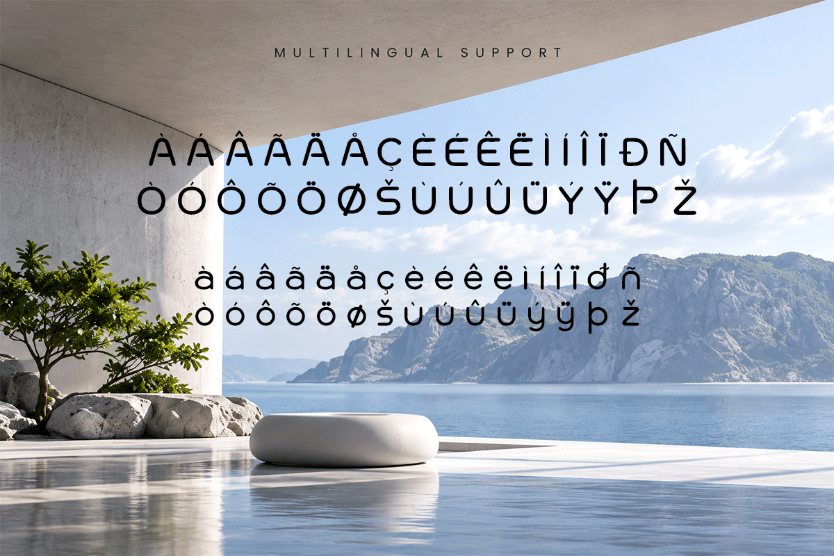 Mingle minimalist font specimen preview 6