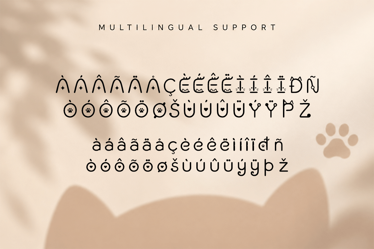 Neco decorative font specimen preview 6