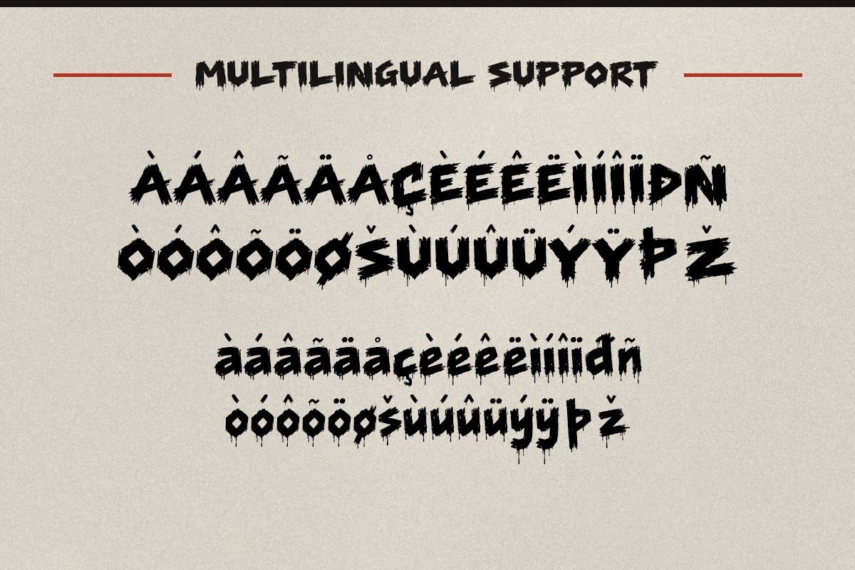 Riotcrate brush font specimen preview 6