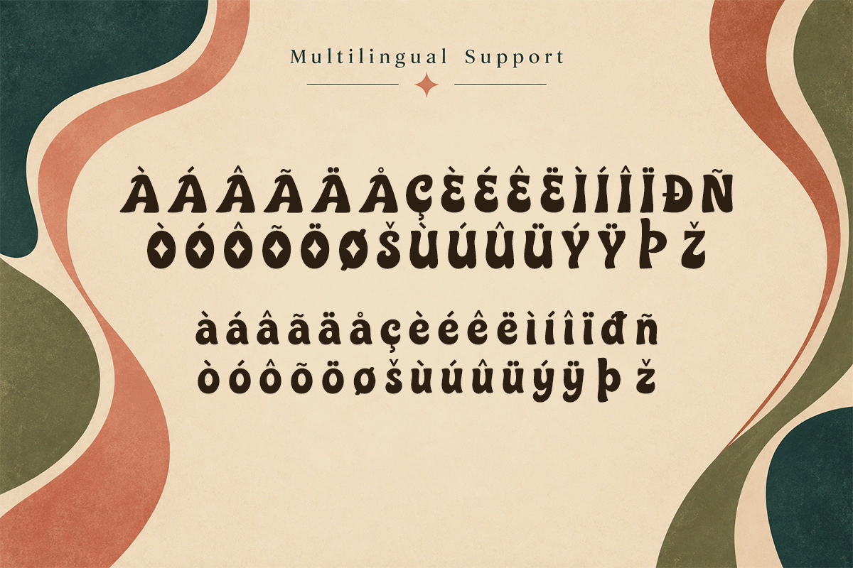 Sonavibe retro display font specimen preview 6