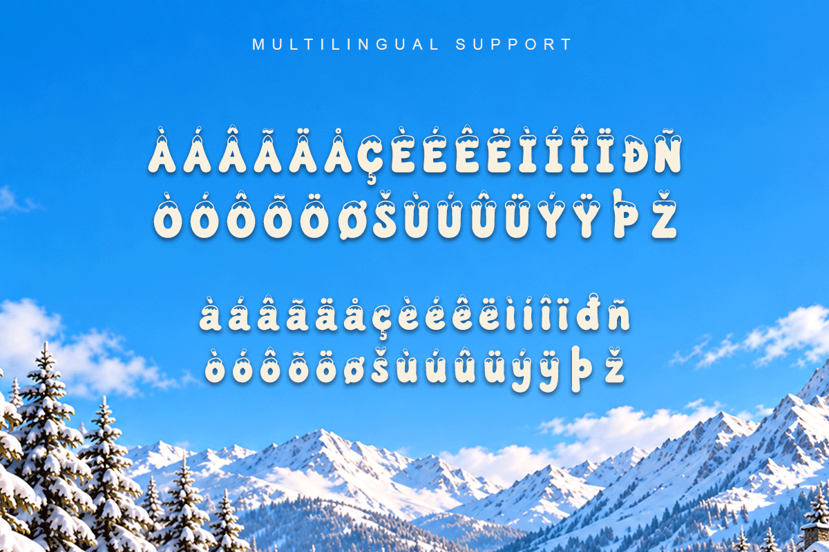 Frosty Christmas font specimen preview 6