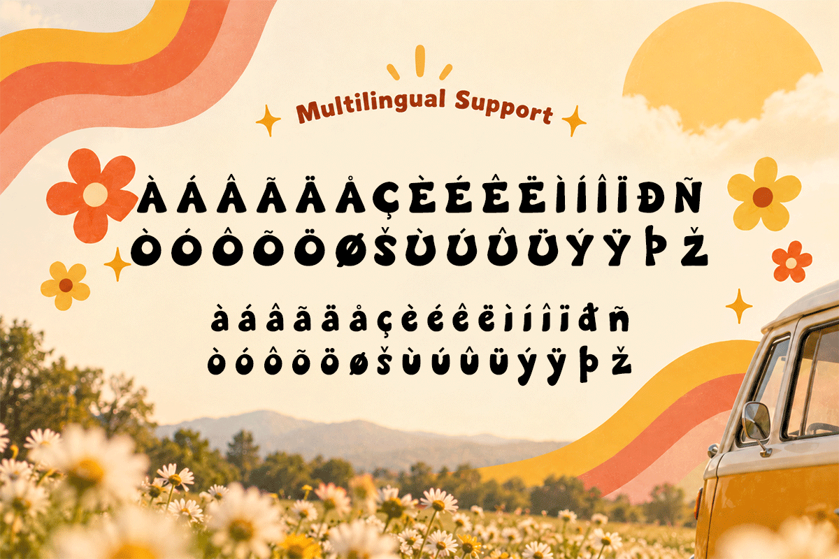 Carvho kids font specimen preview 6